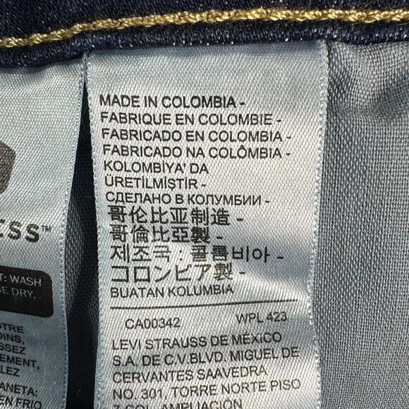 Levi's 721 HIGH RISE SKINNY Womens Size 30 Blue Jeans Denim Pants 28x30 - Picture 9 of 11